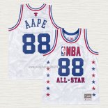 Maglia AAPE x Mitchell & Ness All Star 1988 Bianco