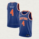 Maglia Derrick Rose NO 4 New York Knicks Icon Blu