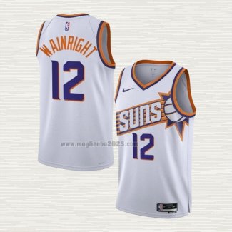 Maglia Ish Wainright NO 12 Phoenix Suns Association 2023-24 Bianco