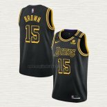 Maglia Jabari Brown NO 15 Los Angeles Lakers Mamba 2021-22 Nero