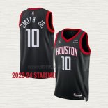 Maglia Jabari Smith Jr NO 10 Houston Rockets Statement 2023-24 Nero