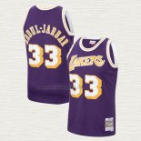 Maglia Kareem Abdul-Jabbar NO 33 Los Angeles Lakers Mitchell & Ness 1983-84 Viola