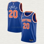 Maglia Kevin Knox II NO 20 New York Knicks Icon 2020-21 Blu
