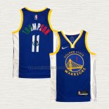 Maglia Klay Thompson NO 11 Golden State Warriors Icon Royal Special Mexico Edition Blu
