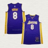 Maglia Kobe Bryant NO 8 Los Angeles Lakers Retirement 2018 Viola