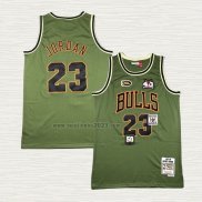 Maglia Michael Jordan NO 23 Chicago Bulls Mitchell & Ness 1997-98 Verde 2