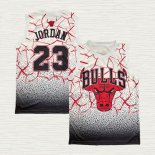 Maglia Michael Jordan NO 23 Chicago Bulls Mitchell & Ness Bianco Rosso