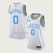Maglia Russell Westbrook NO 0 Los Angeles Lakers Classic 2022-23 Bianco