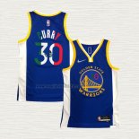 Maglia Stephen Curry NO 30 Golden State Warriors Icon Royal Special Mexico Edition Blu