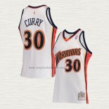 Maglia Stephen Curry NO 30 Golden State Warriors Mitchell & Ness 2009-10 Bianco