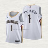 Maglia Zion Williamson NO 1 Bambino New Orleans Pelicans Association 2019-20 Bianco