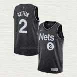 Maglia Blake Griffin NO 2 Brooklyn Nets Earned 2020-21 Nero