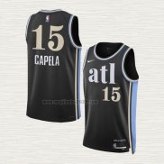 Maglia Clint Capela NO 15 Atlanta Hawks Citta 2023-24 Nero