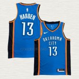 Maglia James Harden NO 13 Oklahoma City Thunder Icon Blu
