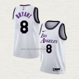 Maglia Kobe Bryant NO 8 Los Angeles Lakers Citta 2022-23 Bianco