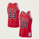 Maglia Michael Jordan NO 23 Chicago Bulls Mitchell & Ness 1997-98 Rosso