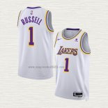Maglia NO 1 Los Angeles Lakers Association 2022-23 Bianco D'Angelo Russell