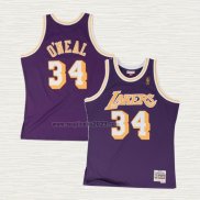 Maglia NO 34 Los Angeles Lakers Hardwood Classics Throwback Viola Shaquille O'Neal