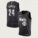 Maglia Noah Vonleh NO 24 Brooklyn Nets Earned 2020-21 Nero