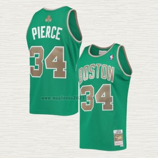 Maglia Paul Pierce NO 34 Boston Celtics Mitchell & Ness 2007-08 Verde