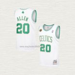 Maglia Ray Allen NO 20 Boston Celtics Hardwood Classics Throwback 2007-08 Bianco