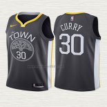 Maglia Stephen Curry NO 30 Bambino Golden State Warriors Statement 2017-18 Grigio