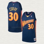 Maglia Stephen Curry NO 30 Golden State Warriors Mitchell & Ness 2009-10 Blu