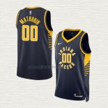 Maglia Bennedict Mathurin NO 00 Indiana Pacers Icon 2022-23 Blu