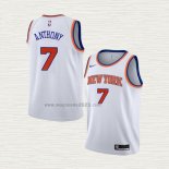 Maglia Carmelo Anthony NO 7 Bambino New York Knicks Association Bianco