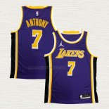 Maglia Carmelo Anthony NO 7 Los Angeles Lakers Statement 2020-21 Viola