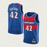 Maglia Davis Bertans NO 42 Washington Wizards Citta 2021-22 Blu