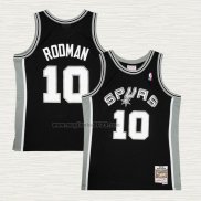 Maglia Dennis Rodman NO 10 San Antonio Spurs Mitchell & Ness 1993-94 Nero