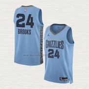 Maglia Dillon Brooks NO 24 Memphis Grizzlies Statement 2022-23 Blu