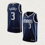 Maglia Jaden Hardy NO 3 Dallas Mavericks Statement 2022-23 Blu