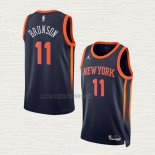 Maglia Jalen Brunson NO 11 New York Knicks Statement 2022-23 Nero