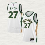 Maglia Jordan Walsh NO 27 Boston Celtics Citta 2023-24 Bianco