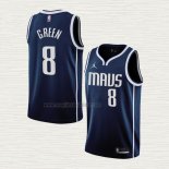 Maglia Josh Green NO 8 Dallas Mavericks Statement 2022-23 Blu