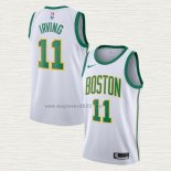 Maglia Kyrie Irving NO 11 Boston Celtics Citta Bianco