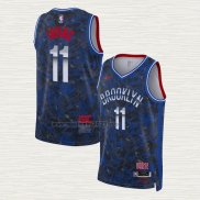 Maglia Kyrie Irving NO 11 Brooklyn Nets Select Series Blu