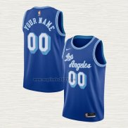 Maglia Los Angeles Lakers Personalizzate Hardwood Classics 2020-21 Blu