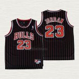 Maglia Michael Jordan NO 23 Bambino Chicago Bulls Throwback 1995-96 Nero