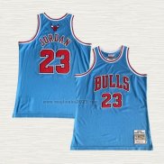 Maglia Michael Jordan NO 23 Chicago Bulls Mitchell & Ness 1997-98 Blu