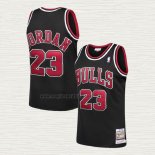 Maglia Michael Jordan NO 23 Chicago Bulls Throwback Nero