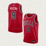 Maglia Nikola Vucevic NO 9 Chicago Bulls Icon 2020-21 Rosso