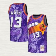 Maglia Steve Nash NO 13 Phoenix Suns Throwback Asian Heritage 1996-97 Viola
