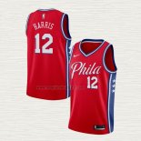 Maglia Tobias Harris NO 12 Philadelphia 76ers Statement 2020 Rosso