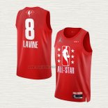 Maglia Zach LaVine NO 8 Chicago Bulls All Star 2022 Granate