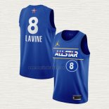 Maglia Zach Lavine NO 8 Chicago Bulls All Star 2021 Blu