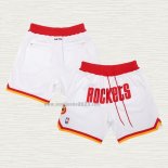 Pantaloncini Houston Rockets Just Don Bianco