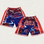 Pantaloncini Philadelphia 76ers Mitchell & Ness Just Don Lunar New Year Rosso